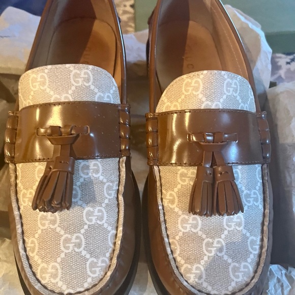 Gucci Italian Loafers size 9 brown hand crafted in Italy. Beautiful. 🇮🇹🇮🇹 - Picture 10 of 12